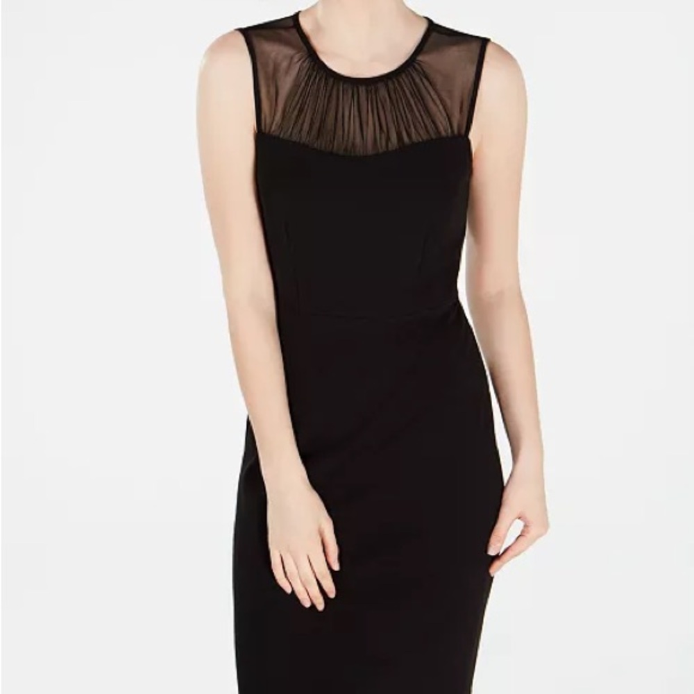 Calvin Klein - Illusion-Yoke Sheath Dress - Midi - Size 6 - Picture 3 of 7